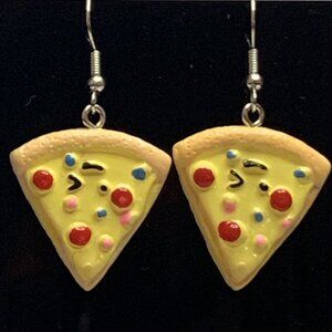 Pizza Earrings, Funny Food Earrings, Silly Earrings, Gift Idea, Food Jewelry